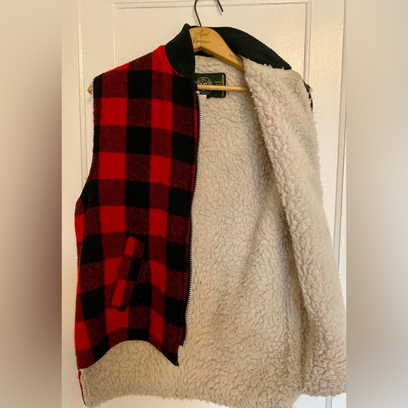 Roots Wool Buffalo Plaid Vest - Picture 4 of 5
